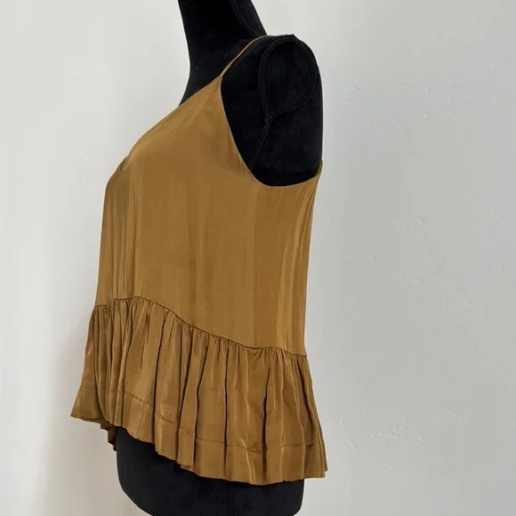 Sandro Golden mustard Camisole Top - Picture 2 of 13